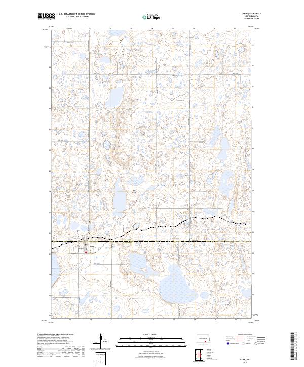 USGS Topographic Map – Lehr