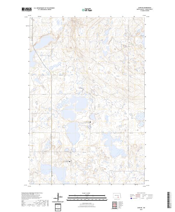 USGS Topographic Map – Lehr NE