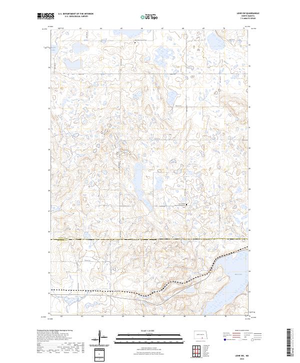 USGS Topographic Map – Lehr SW