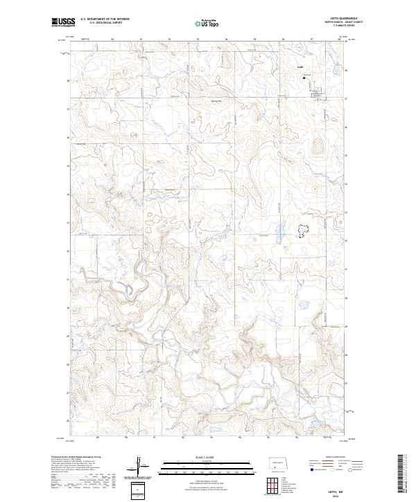 USGS Topographic Map – Leith
