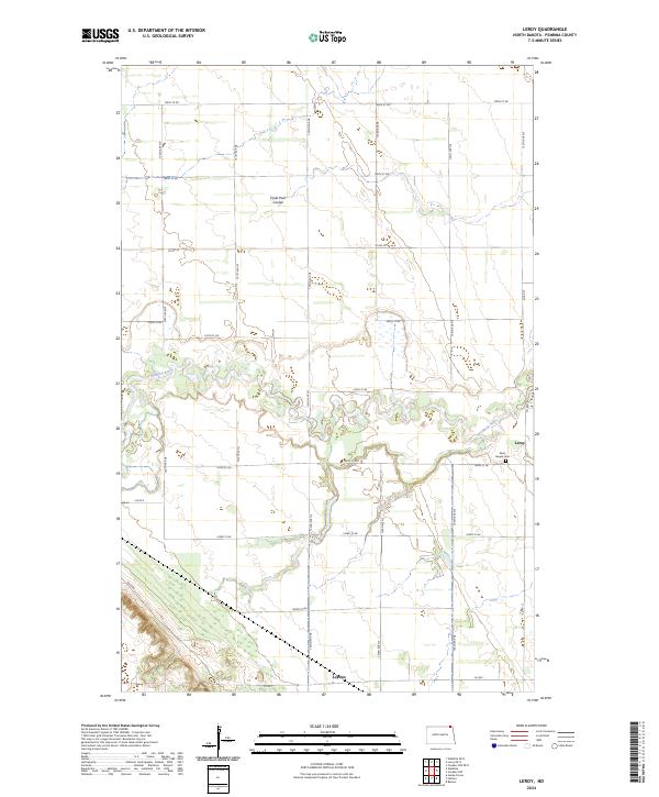 USGS Topographic Map – Leroy