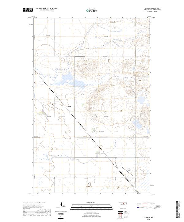 USGS Topographic Map – Leverich