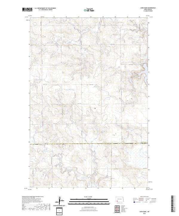USGS Topographic Map – Liens Dams