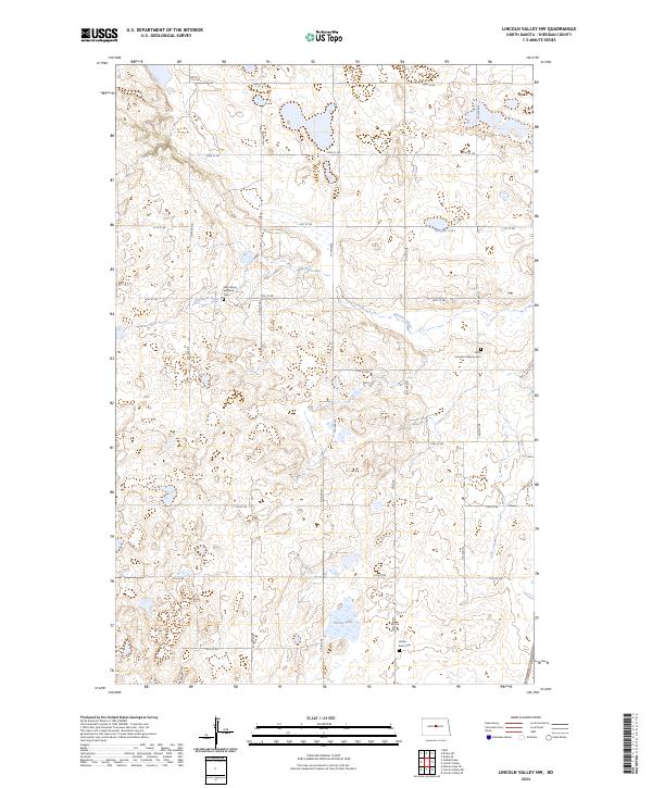 USGS Topographic Map – Lincoln Valley NW