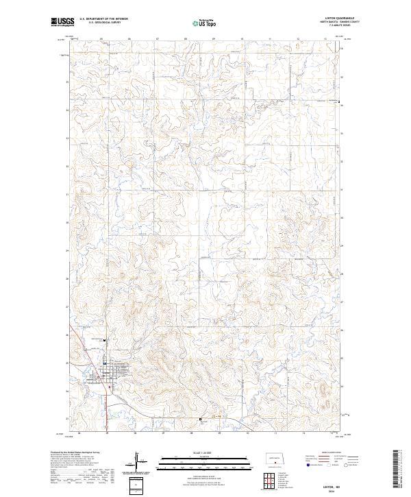 USGS Topographic Map – Linton