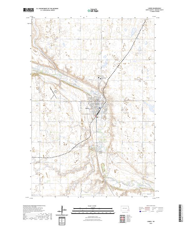 USGS Topographic Map – Lisbon