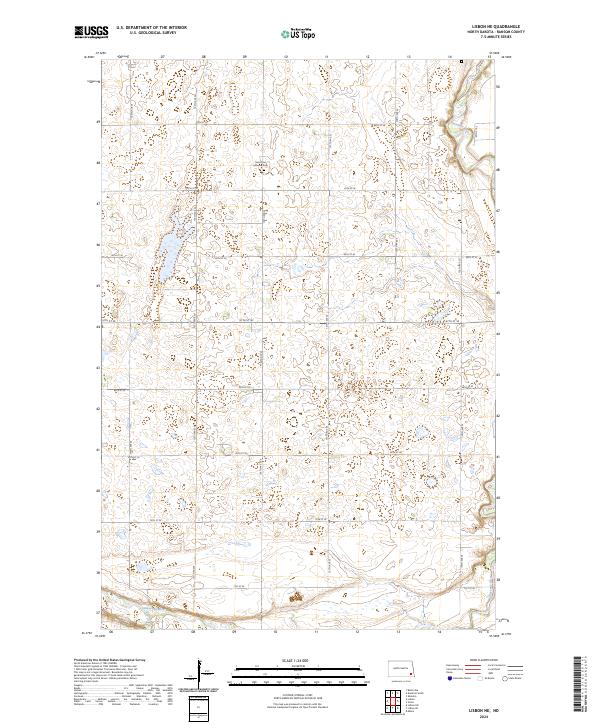 USGS Topographic Map – Lisbon NE
