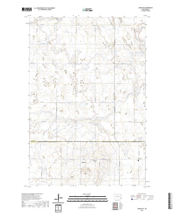 USGS Topographic Map – Lisbon SW