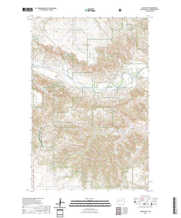 USGS Topographic Map – Lone Butte