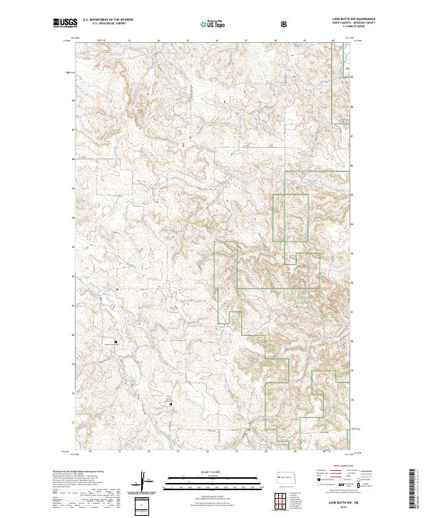 USGS Topographic Map – Lone Butte NW