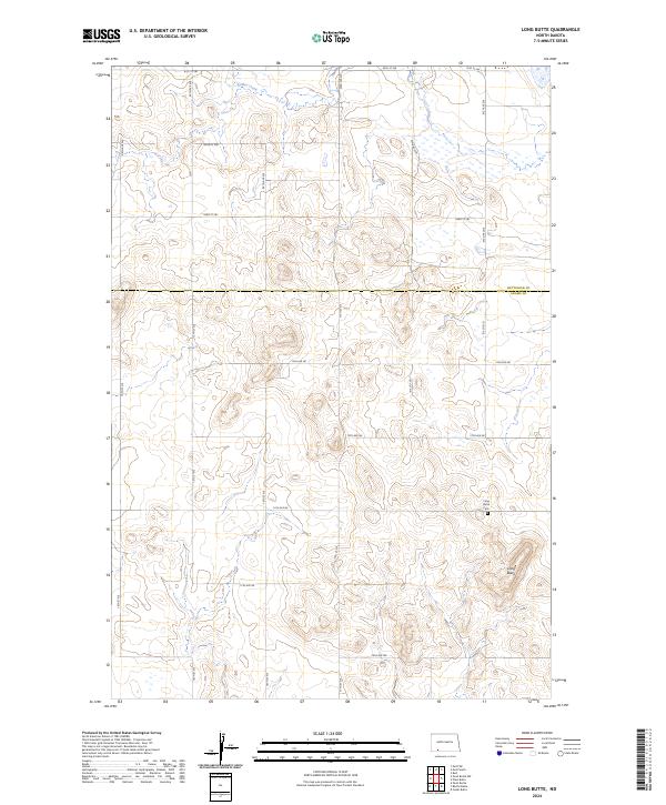 USGS Topographic Map – Long Butte