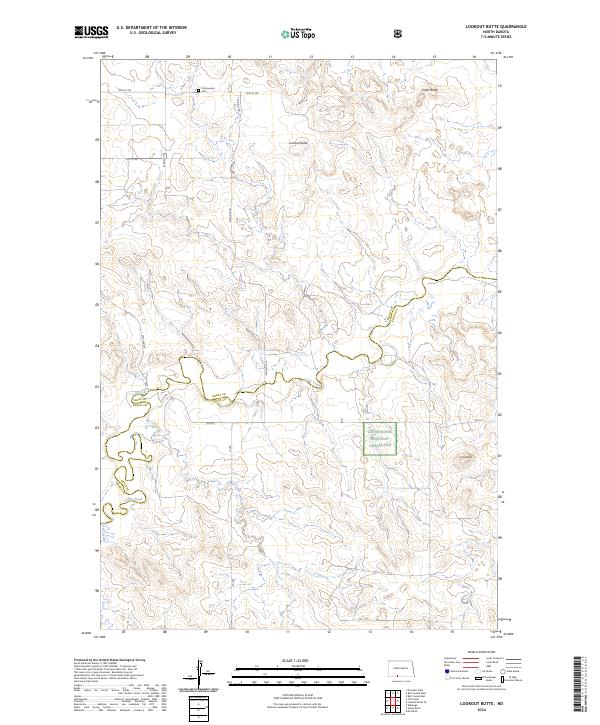 USGS Topographic Map – Lookout Butte