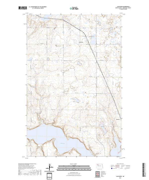 USGS Topographic Map – Lostwood