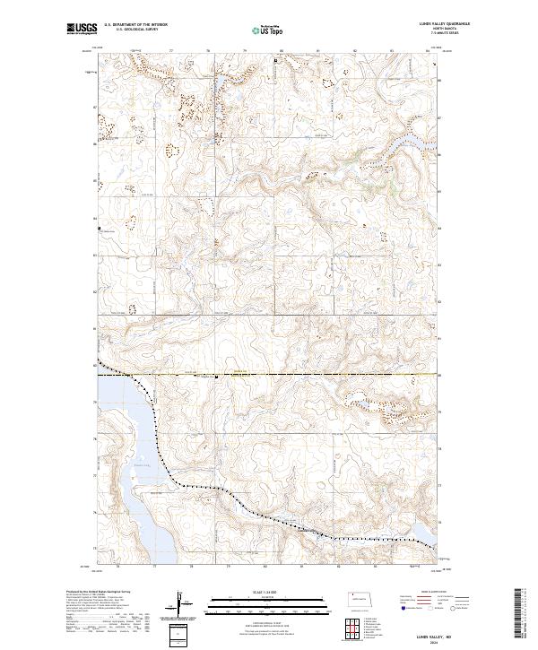 USGS Topographic Map – Lunds Valley