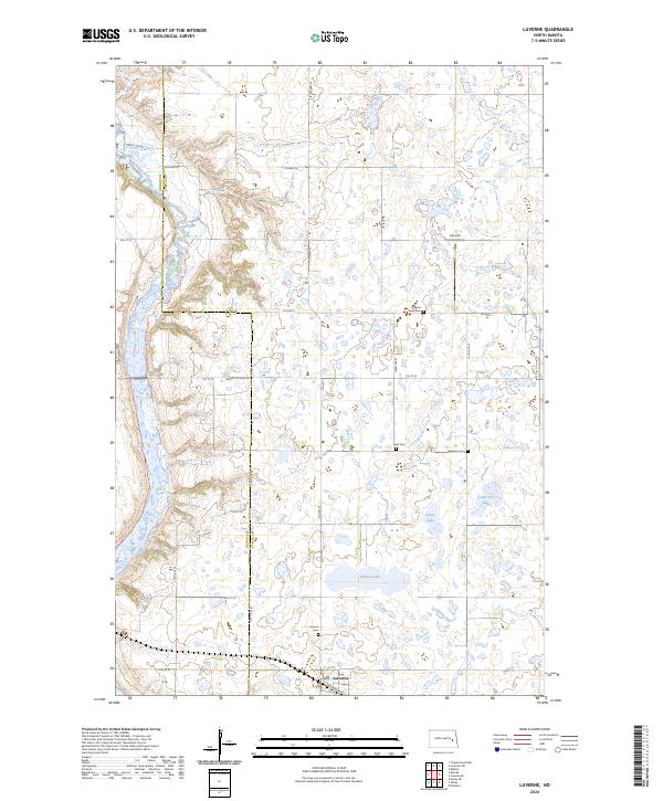 USGS Topographic Map – Luverne