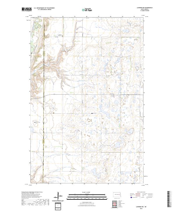 USGS Topographic Map – Luverne NW