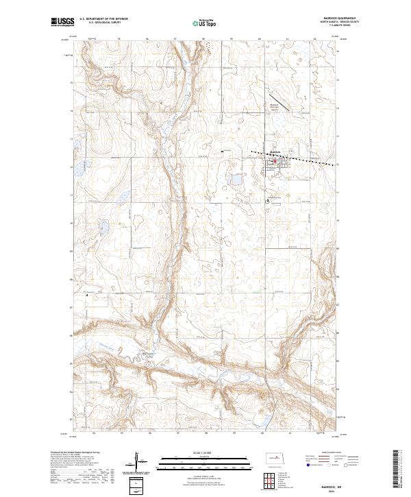 USGS Topographic Map – Maddock
