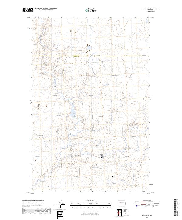 USGS Topographic Map – Makoti SW