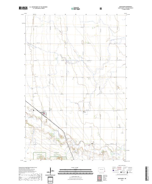 USGS Topographic Map – Mantador