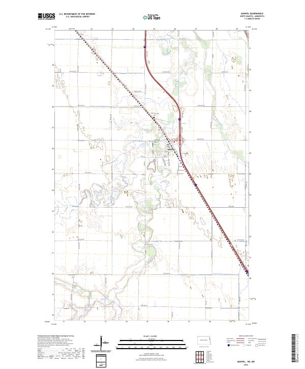 USGS Topographic Map – Manvel