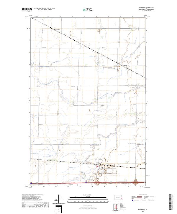 USGS Topographic Map – Mapleton