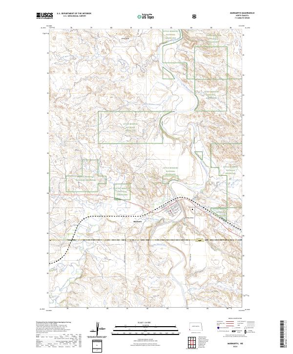 USGS Topographic Map – Marmarth