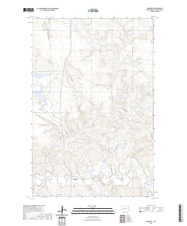 USGS Topographic Map – Marshall