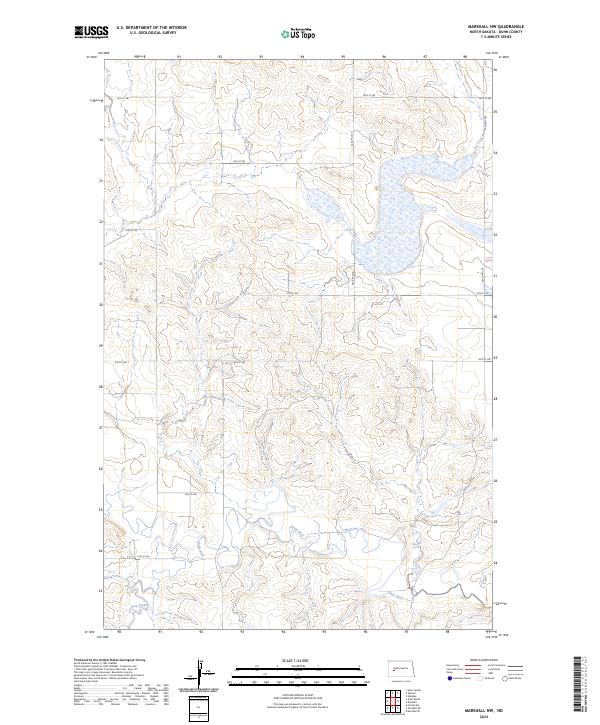 USGS Topographic Map – Marshall NW