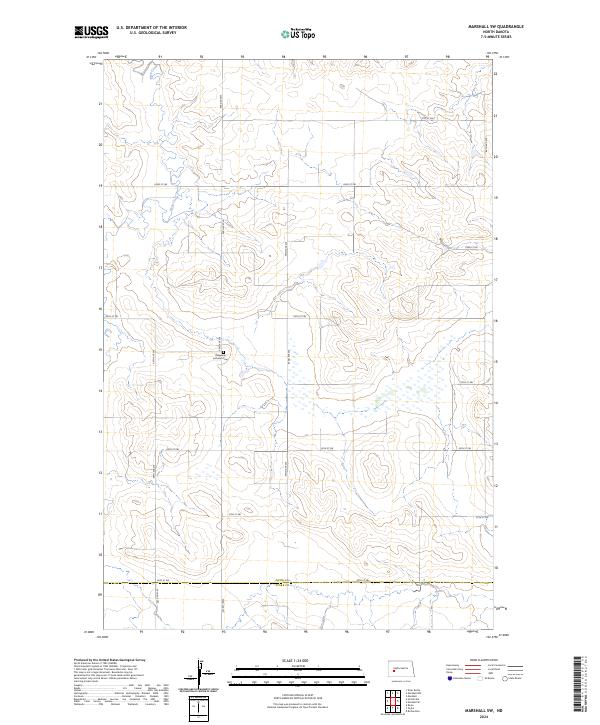 USGS Topographic Map – Marshall SW