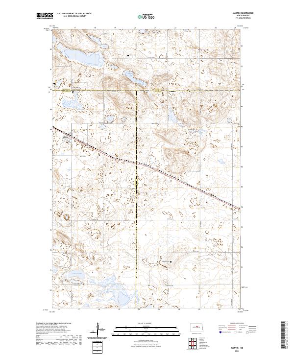 USGS Topographic Map – Martin
