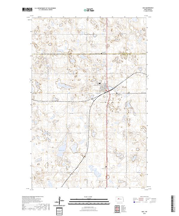 USGS Topographic Map – Max