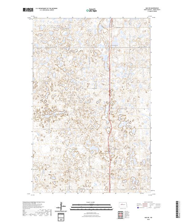 USGS Topographic Map – Max NE