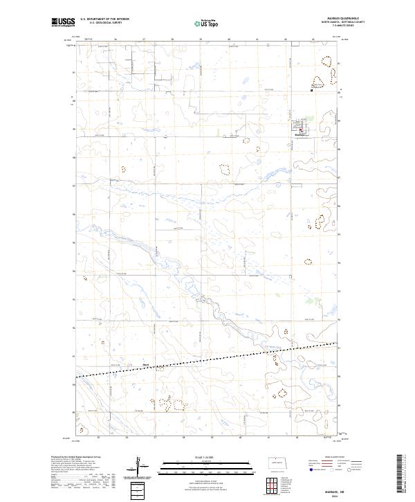USGS Topographic Map – Maxbass