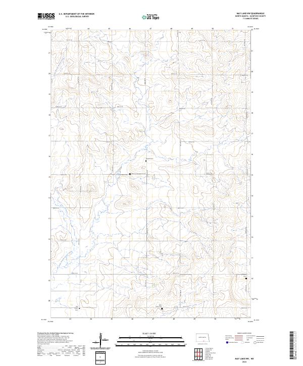 2024 Map of May Lake NW, 2024 Print