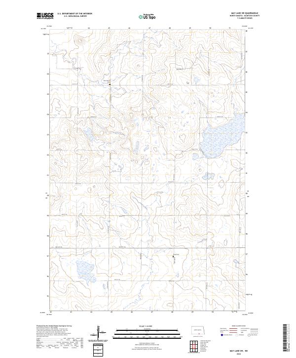 USGS Topographic Map – May Lake SW