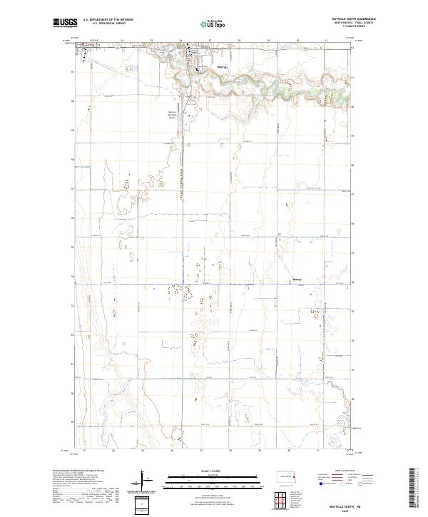 USGS Topographic Map – Mayville South