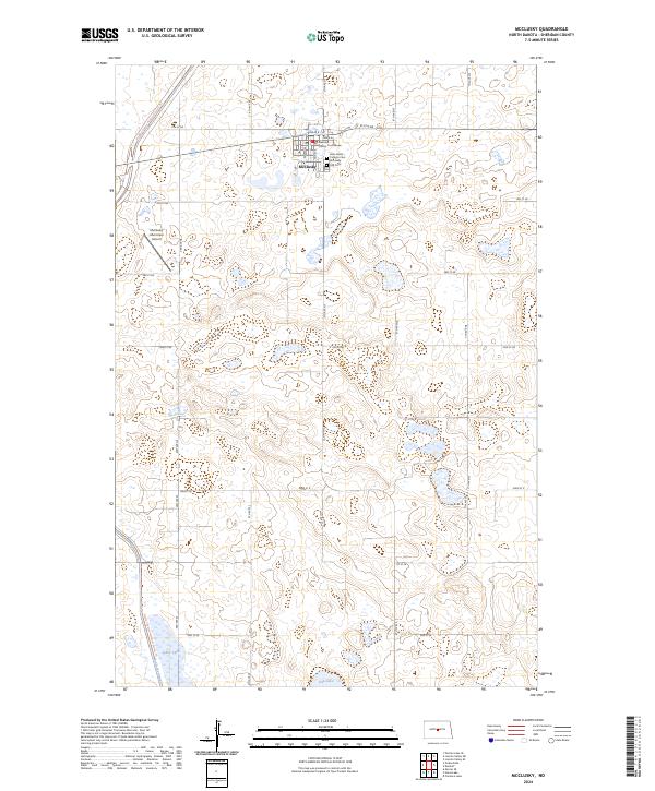 USGS Topographic Map – McClusky