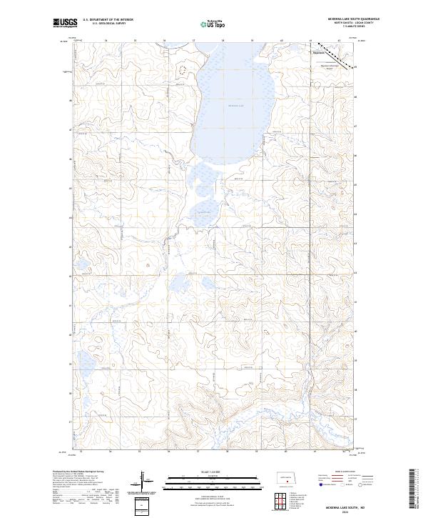 USGS Topographic Map – McKenna Lake South