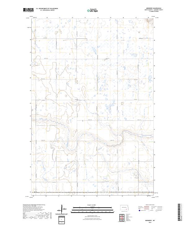 USGS Topographic Map – Medberry