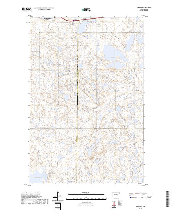 USGS Topographic Map – Medina SW