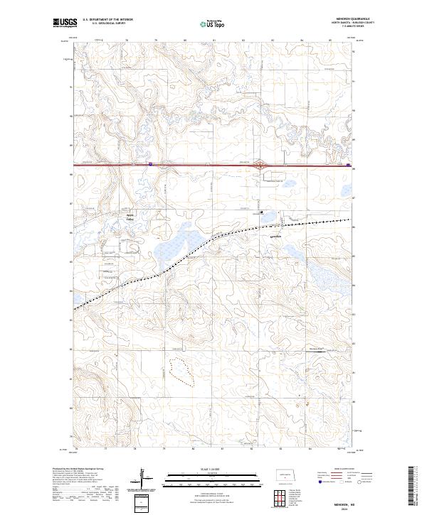 USGS Topographic Map – Menoken
