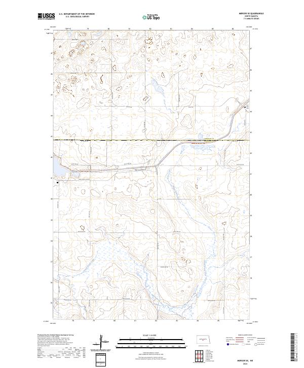 USGS Topographic Map – Mercer SE