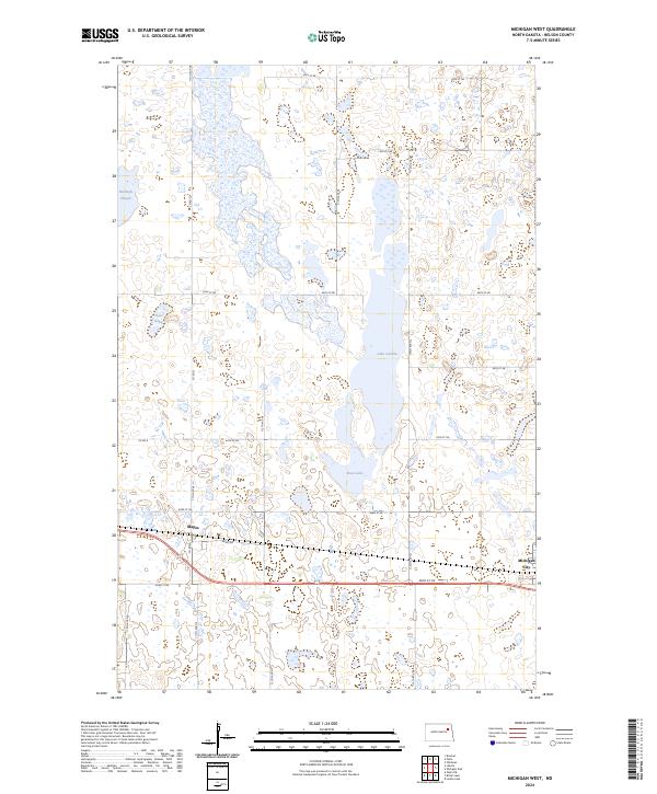 USGS Topographic Map – Michigan West