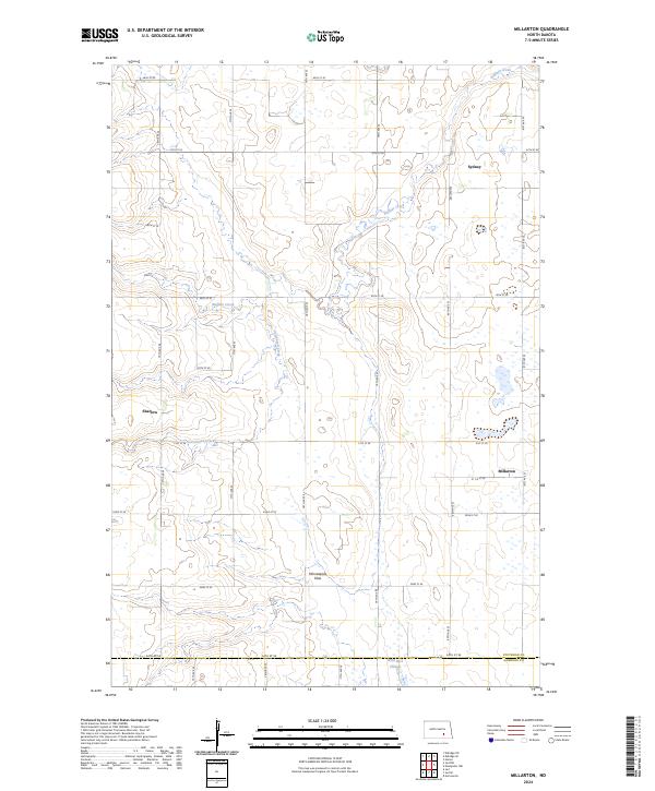 USGS Topographic Map – Millarton