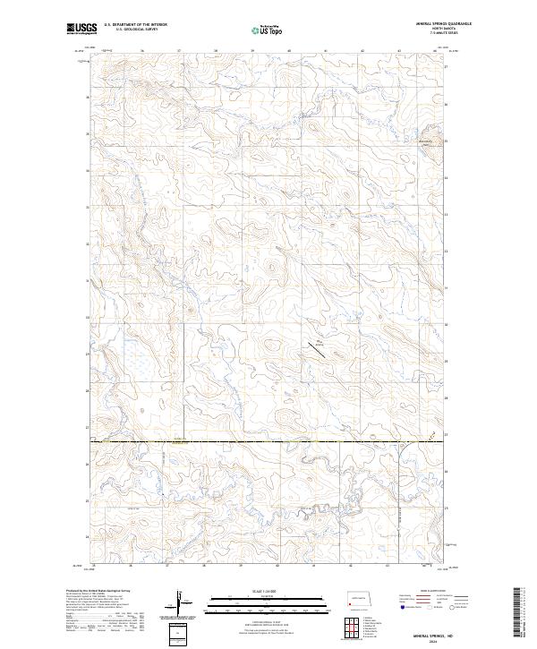 USGS Topographic Map – Mineral Springs