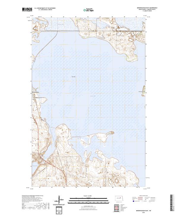 USGS Topographic Map – Minnewaukan East