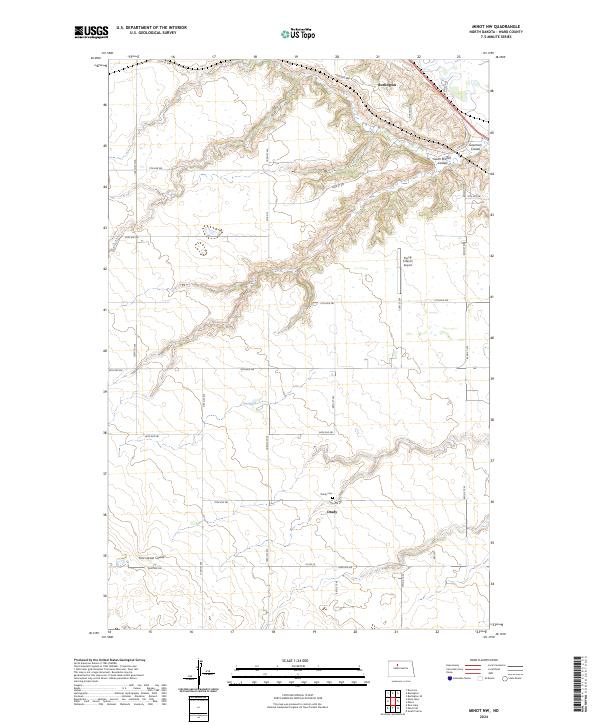 USGS Topographic Map – Minot NW