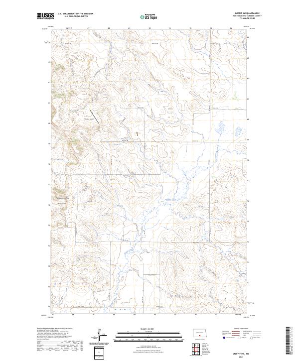 USGS Topographic Map – Moffit SW