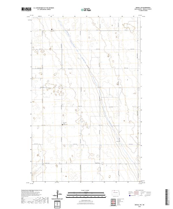 USGS Topographic Map – Mohall SW