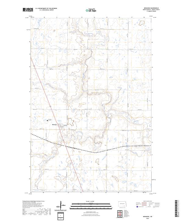 USGS Topographic Map – Monango
